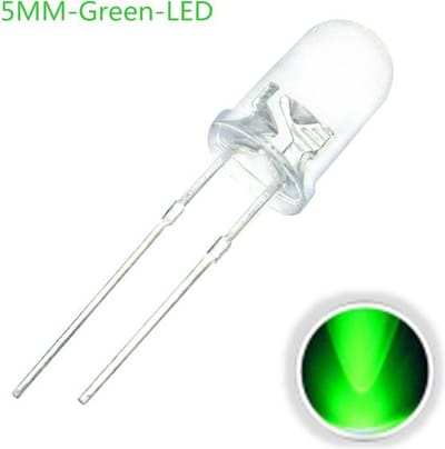 OTRONIC® 10x LED Diode Transparant 5mm Groen 3V