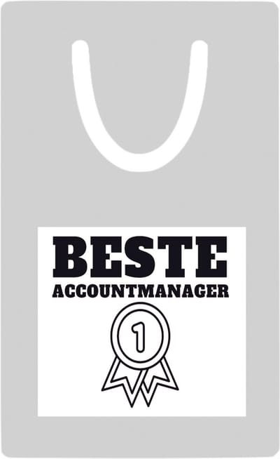 Hacebo® - Beste accountmanager metalen boekenlegger - Beste accountmanager - collega - welkom - afscheid Bladwijzer boekenleggers - 7.6 cm x 5cm