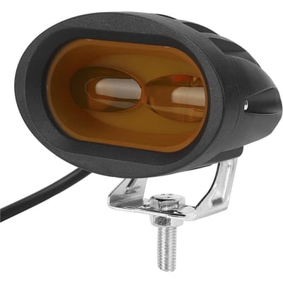 Projecteur LED 4 pouces IP67 Feu antibrouillard 12-30V 20W Jaune Blanc 2 Couleurs Feu de Pare-chocs Avant pour Voiture Motos Tout-Terrain(Type B ) brown