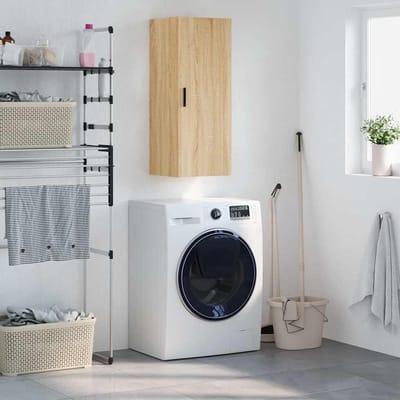vidaXL - Bovenkast - 34,5x34x90 - cm - sonoma - eikenkleurig