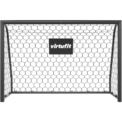 VirtuFit Voetbaldoel Premium - Voetbal Goal - 180 x 120 cm - Weerbestendig - Incl. grondankers - Hoogwaardig polyester net - Professioneel trainingsdoel