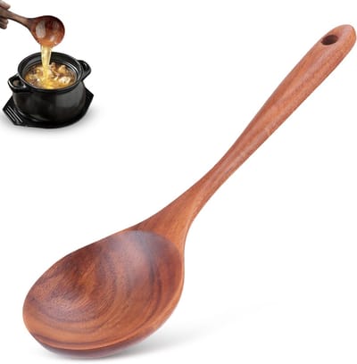 Lepels voor Koken, Teak Menglepel Keuken Houten Kooklepel Opscheplepel Boter Roerlepel voor Thuis