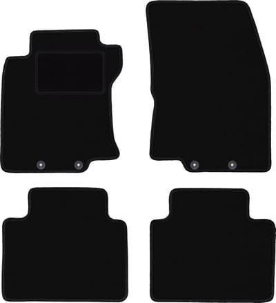 Zwarte veloursmatten voor: Nissan X-Trail III T32 SUV (2013-2017)