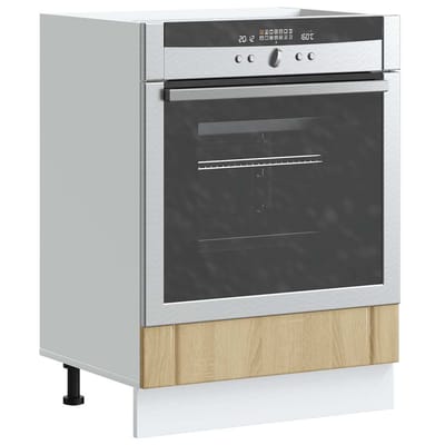 vidaXL - Ovenkast - Lucca - bewerkt - hout - sonoma - eikenkleurig
