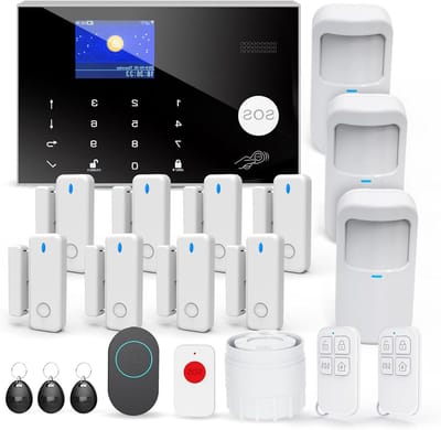 Draadloos Huisalarm - Beveiligingssysteem Kit - Inbraakpreventie Thuis - Wifi en GSM Connectiviteit - 20 Stuks
