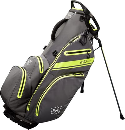 Waterdichte Golftas - Stand Bag - Sport Organisatie - Geïntegreerde Standaard - 93 x 26 x 33 cm - Antraciet/Citroen