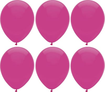 Haza Ballonnen verjaardag/thema feest - 200x stuks - donkerroze