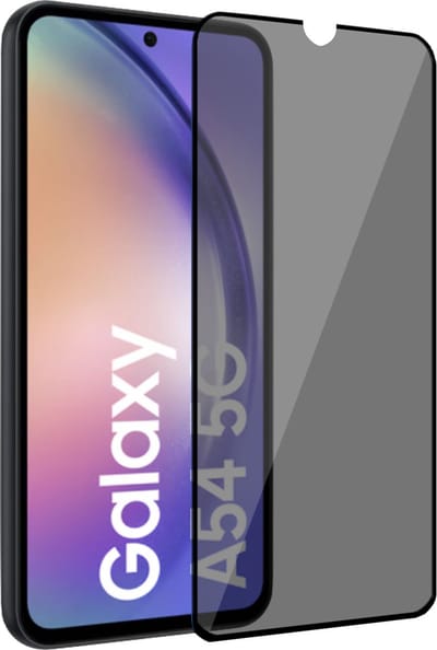 Geschikt voor Samsung A54 Privacy Screenprotector - Privé - Geschikt voor Samsung A54 Screenprotector - Glas