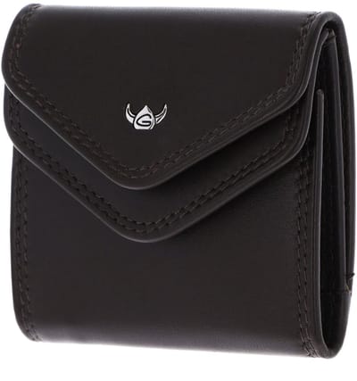 Golden Head Leren portemonnee Polo Damen-Minischeintasche 1005 Dunkelbraun donkerbruin