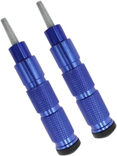 Voetsteunen Motor - Motorfiets Pedalen - Verbeterde Rijstabiliteit - Antislip Wrijvingsoppervlak - Universele Pasvorm - Blauw