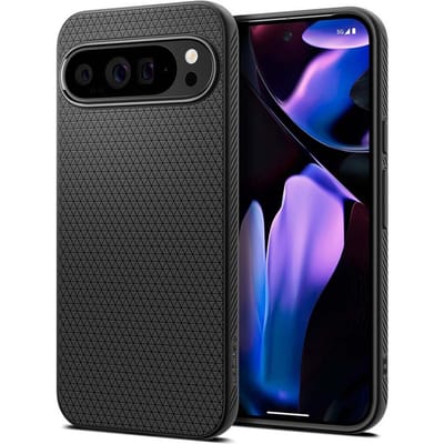Spigen Liquid Air Hoesje Geschikt voor Google Pixel 9 Pro XL - Back Cover Flexibel TPU Zwart