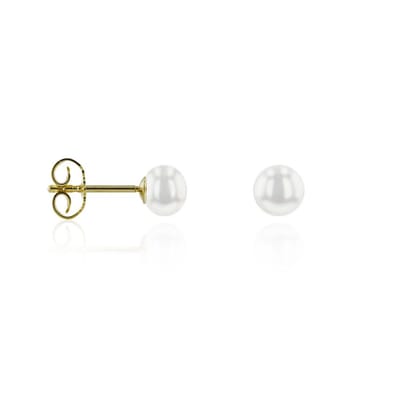 Luna-Pearls - 311.0320 - Oorbellen - 750/-Geel goud met Zuidzee gekweekte parel en Diamanten