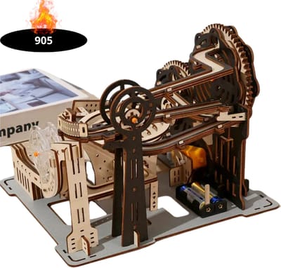Livano Bouwpakket Hout - Kinderen - Volwassenen - Bouwpakketten Volwassenen - Boot - Houten Puzzel - 3D - Mechanische Trackball