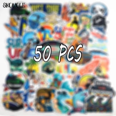 10 30 50 Stuks Cartoon Surftijd Hawaï Strand Schattige Sticker Koffer Doe-het-zelf Speelgoed Laptop Gitaar Skateboard Mooie Decal Stickers F5