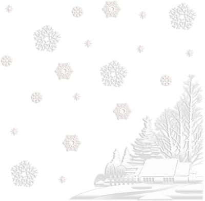 BTH - Raamstickers - Stickers - Kerst - Kerst Stickers - Kerstversiering - Stickervel - Kerstdecoratie Voor Binnen - 1x
