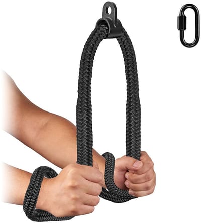Unyqoos® Extra Lang Triceps Touw voor Fitness Kabelmachines - 101,6 cm Heavy-Duty Nylon