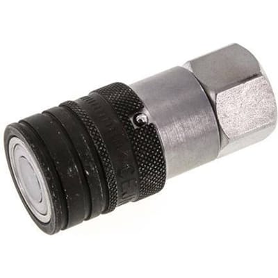 Stalen DN 10 Vlakdichtende Koppeling Snelkoppeling G 3/8 inch Binnendraad ISO 16028 CEJN D 19.7mm