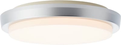 Brillant | Devora LED buiten wandlamp 28cm zilver | 1x LED geïntegreerd, 12W LED geïntegreerd, (1600lm, 3000K)