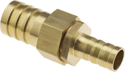 Verstelbare Messing Barb Fitting Reducer voor Slangen - Geschikt voor Lucht, Water en Brandstof - Dubbele Koppelingen en Accessoires