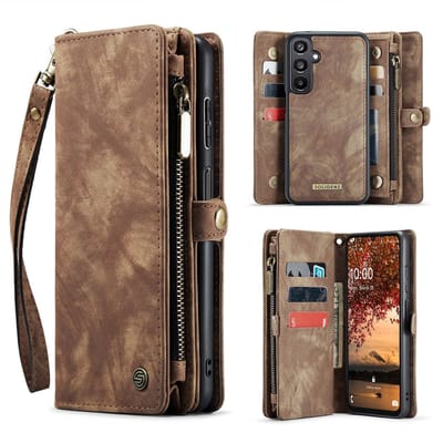 Solidenz Hoesje - Geschikt voor Samsung Galaxy A16 - Urban Wallet - Bruin