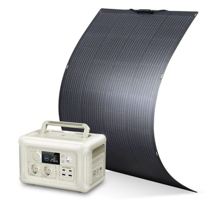 ALLPOWERS Zonnegeneratorset 600W (R600 + SF200 200W flexibel zonnepaneel)