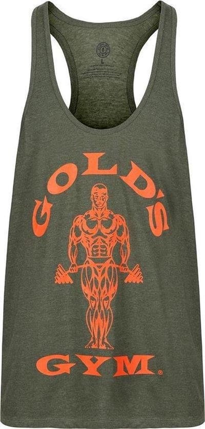 GGVST003 MUSCLE JOE PREMIUM STRING VEST - LEGER - M
