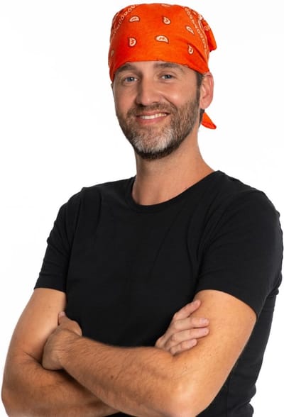 Partychimp Bandana Oranje Hoofdband Unisex Carnavalskleding WK Voetbal Oranje Kleding Carnaval Accessoire - Oranje - Polyester