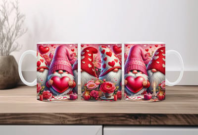 Koffiemok valentijn Gnomes 12 | Valentijn cadeau | Valentijn decoratie | Grappige Cadeaus | Koffiemok | Koffiebeker | Theemok | Theebeker | chocoladebeker