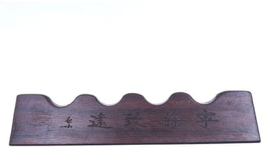 Dailygoody - Houten kalligrafie borstelhouder - Praktische borstel rack - Bruin - Kalligrafie accessoires - Geschikt voor schrijvers - Kleur bruin