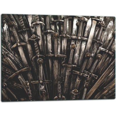 TMK ArtDeko - Glazen Snijplank - 52x40 cm - Zwart