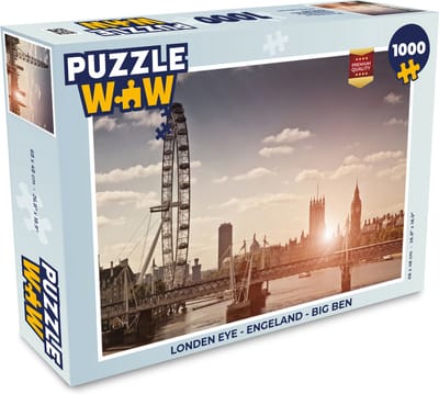 Puzzel Londen eye - Engeland - Big Ben - Legpuzzel - Puzzel 1000 stukjes volwassenen