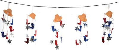 Cowboy/Western feest thema slinger met cowboy laarzen - 365 cm - Feestartikelen/versiering
