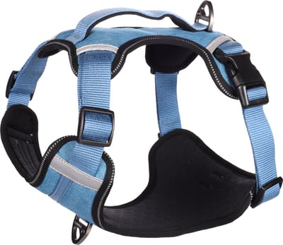 Flamingo Heron - Harnas Honden - Harnas Heron Blauw Xl 58-76cm 25mm - 1st - 131588 - 1st