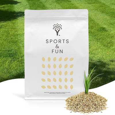 MOOWY Speel Graszaad voor 50m² Gazon - Sports & Fun voor Intensief Gebruik - Gazon voor Sporten & Spelen