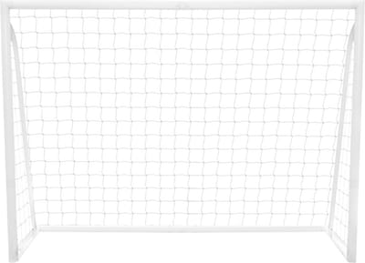 Voetbaldoel - wit - 240x182cm - inclusief draagtas en doelscherm