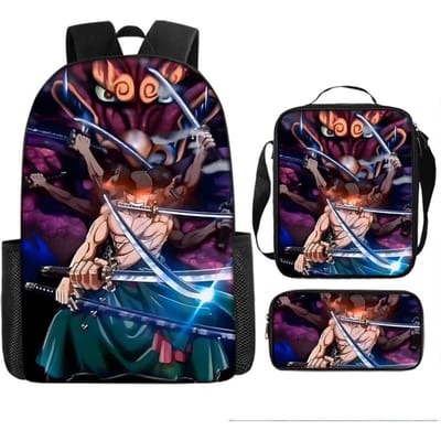 One Piece One Piece Schooltas Luffinica Zeekoning Student Schooltas Rugzak Set Three piece set