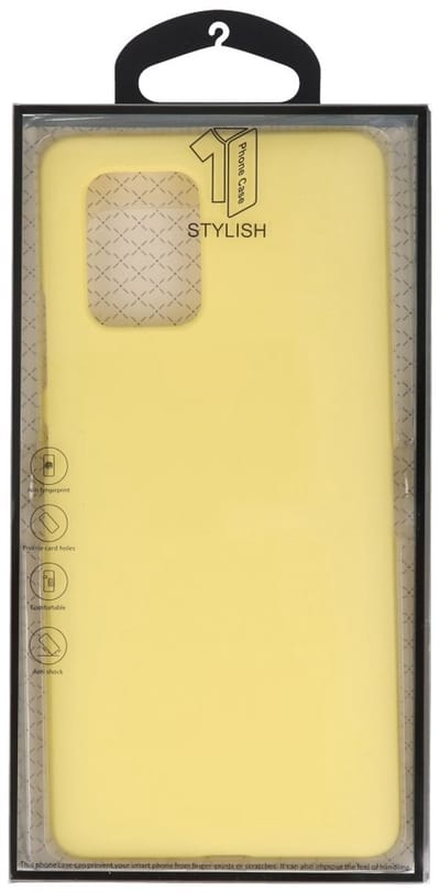 Hoesje Geschikt voor de Samsung Galaxy S10 Lite - Backcover Color Telefoonhoesje - Geel