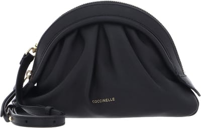 COCCINELLE Leren Schoudertas Cheek Smooth Crossbody Noir Zwart
