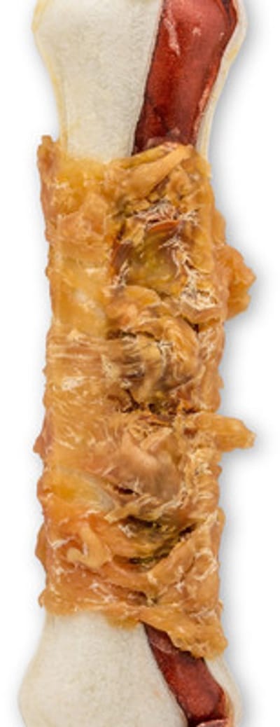 Landman Meerkleurig Kauwbot met Kip XL - 20cm - Hondensnacks - Hondensnoepjes - Kauwbotten Hond - Kauwstaaf