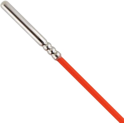 Temperatuursensor PT1000 - Dompelsensor Weerstandsthermometer - Installatie Meten - Roestvrijstalen Beschermhoes - 5 meter Kabel - Zwart