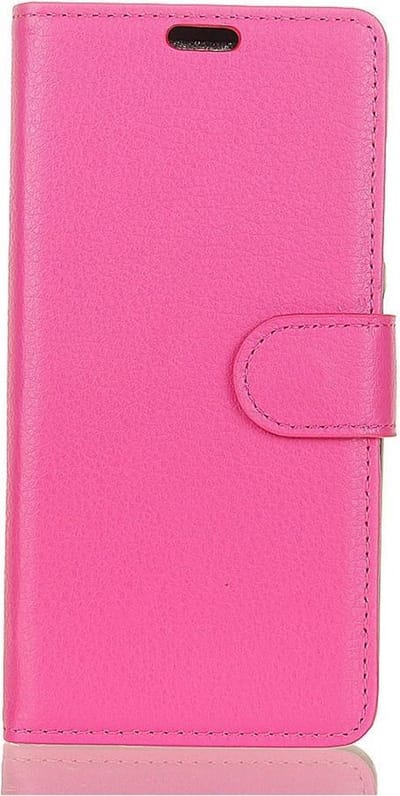 Shop4 - Sony Xperia L2 Hoesje - Wallet Case Lychee Roze