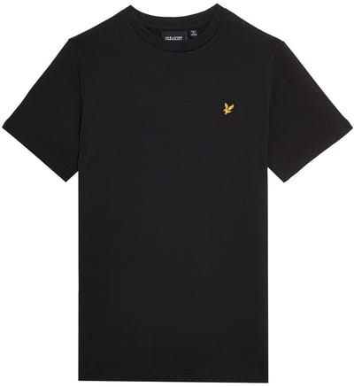 Lyle & Scott Plain T-shirt B Polo's & T-shirts Jongens - Polo shirt - Zwart - Maat 128/134
