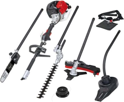 Scheppach Multi-tuingereedschap Mtc42-5p - Rugdrager - 42.7 cc - 1.1kW/1.5PK - tankinhoud 0.96L