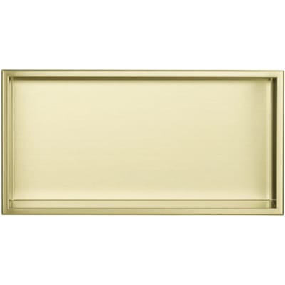Vtw Living inbouwnis badkamer geborsteld messing 60 x 30 x 10 cm