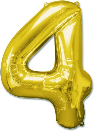 Cijfer 4 - Goud XL