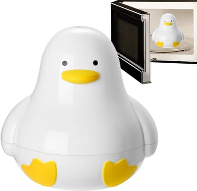 Magnetron Eierkoker - Ontbijt Koker - Snel Eieren Koken - Eend Design - 6 Inch Breed
