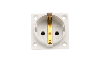 Martin Kaiser 1-Weg inbouwstopcontact met randaarde IP20 Wit - 386K/1/kws [45 St.]