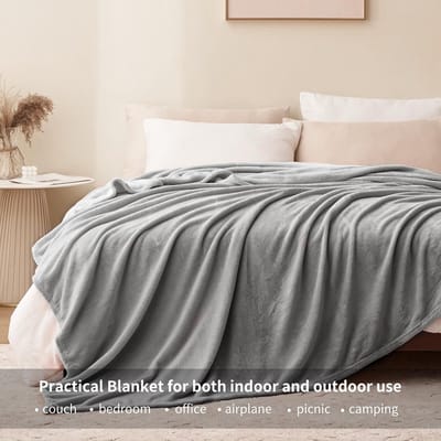 Dailygoods- Knuffeldeken XXL - Fleece Deken 220x240 cm - Ademend - Lichtgewicht - Zacht - Geschikt voor binnen/buiten gebruik