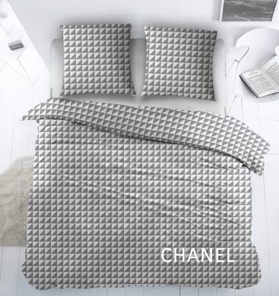 Sleepnight Dekbedovertrek Katoen Chanel Grey - 240 x 200/220 cm + 2 kussenslopen - [Beige]