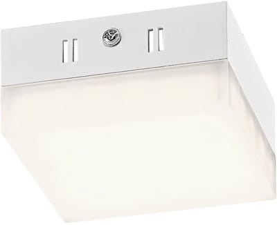 Plafondlamp keukenlamp wit LED plafondlamp ganglamp woonkamerlamp, 6W 400lm warm wit, LxBxH 9 x 9 x 4,5 cm